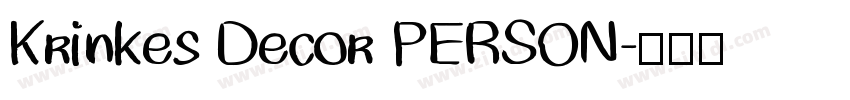 Krinkes Decor PERSON字体转换